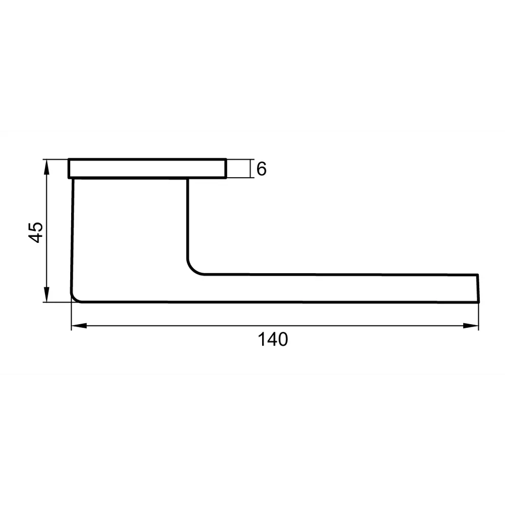 Дверные ручки Puerto Slim Бискотти в матовом хроме для межкомнатных дверей 86523087 STLM-0069611 - Вид №4