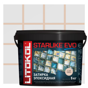 Затирка эпоксидная Starlike Evo S.208 цвет песочный 5 кг LITOKOL