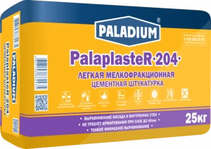 PL-204/25 Штукатурка цементная PalaplasteR-204, 25 кг Paladium