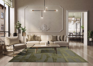 Прямоугольный ковер с рисунком