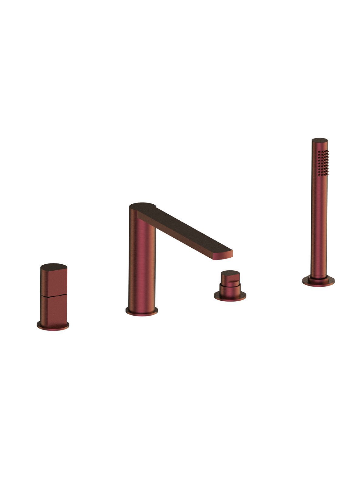 Встраиваемый смеситель для ванны из нержавеющей стали с переключателем Rubinetterie Frattini Borgia ARCH-00145316 - Вид №5