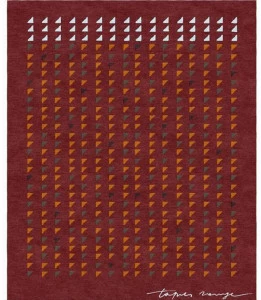 Tapis Rouge Прямоугольный коврик ручной работы Val camonica Tr1738