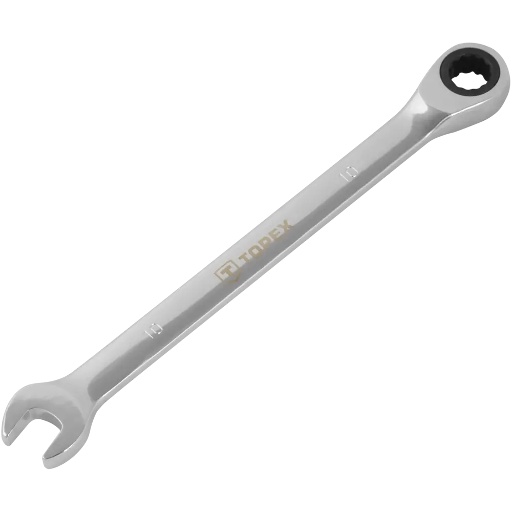 Ключ комбинированный с трещоткой CR-V 10 мм TOPEX STLM-2191883