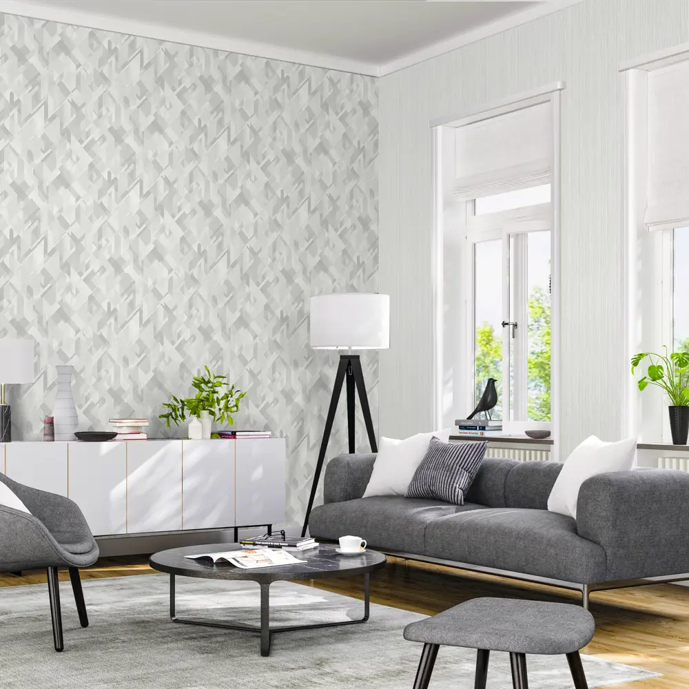 Обои флизелиновые Inspire Gustave светло-серые 1.06 м Ash 6 STLM-2021259 - Вид №2