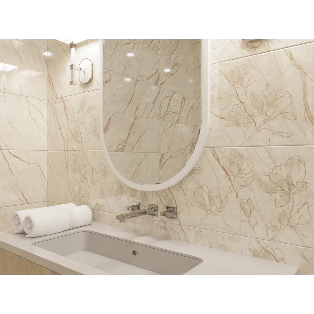 Azori Forest Lucido Flow: настенная плитка с бежевым мраморным эффектом 87112446 STLM-0073394 - Вид №6