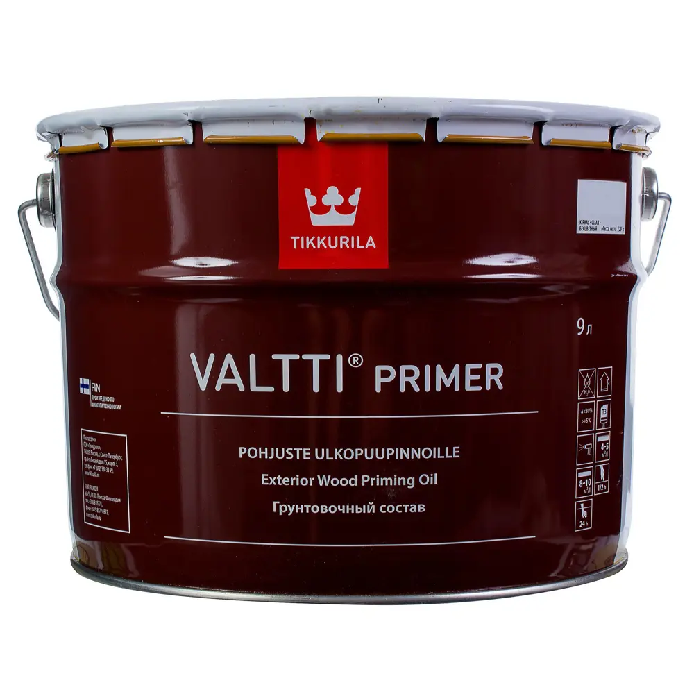 Грунтовка-антисептик Tikkurila Valtti Primer для защиты деревянных фасадов 18562378 STLM-0011415