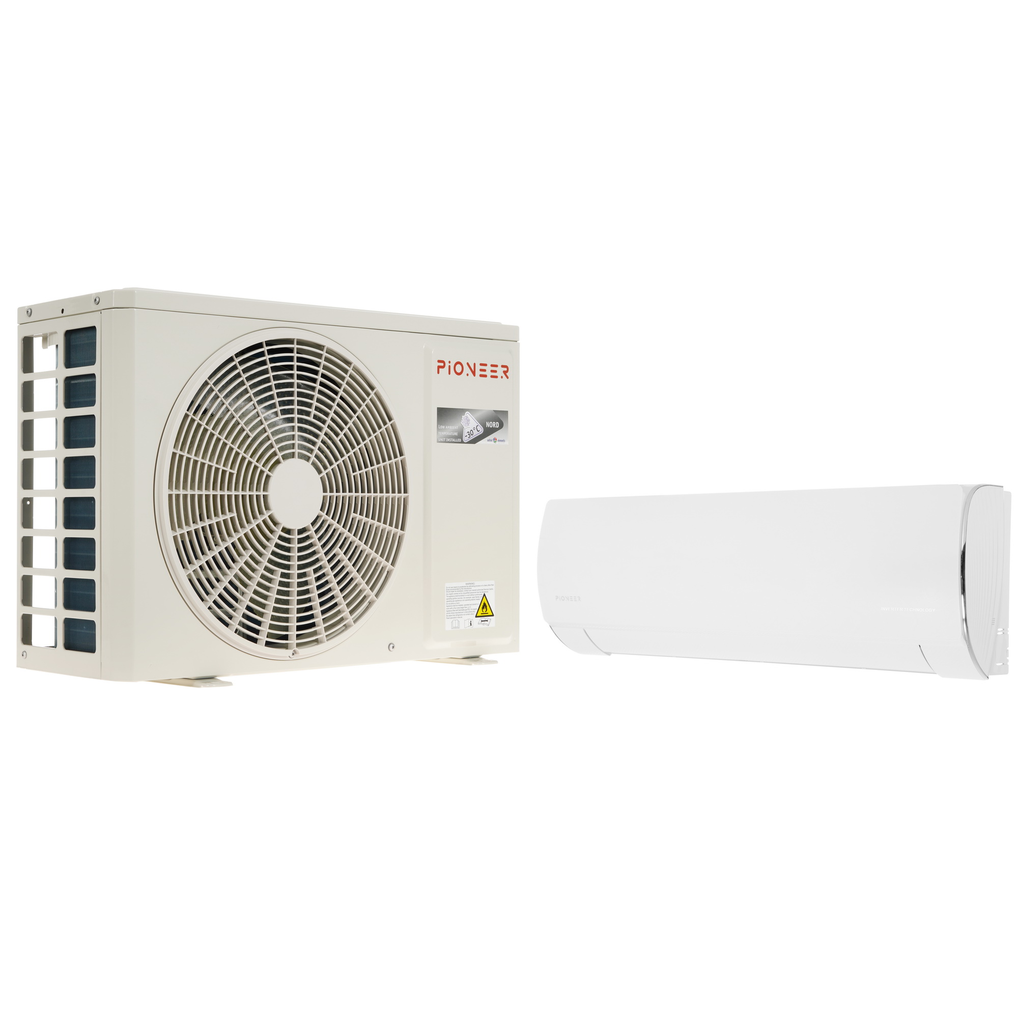 9969180 Кондиционер настенный сплит-система Pioneer KFRI25LW/KORI25LW Nord-30 белый STDN-0138770