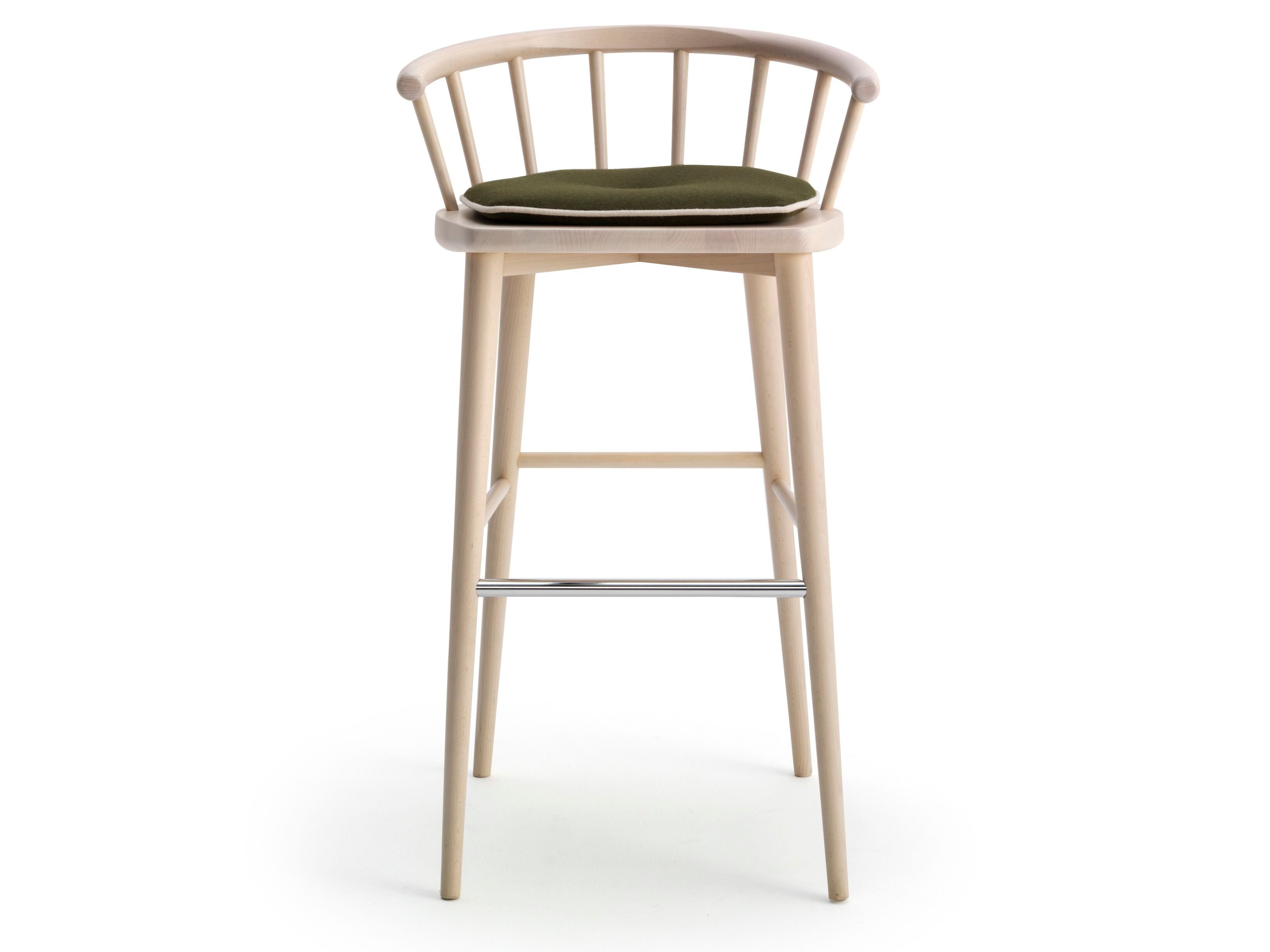 Высокий стул из бука с подлокотниками Billiani W ARCH-00127498