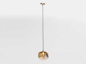 Стальной и стеклянный светодиодный подвесной светильник