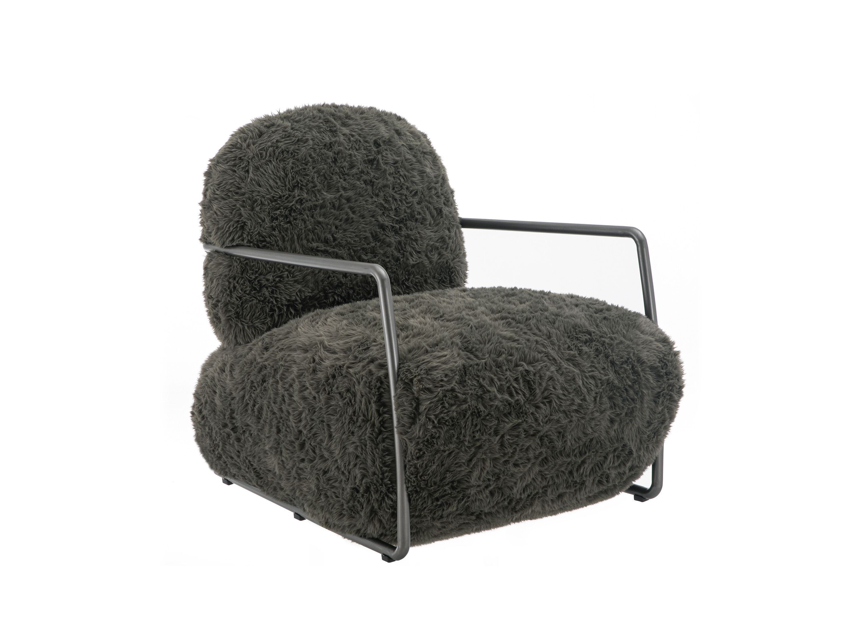 Кресло из искусственного меха с подлокотниками CAMPO DE' FIORI TANGO ARCH-00095981 - Вид №6