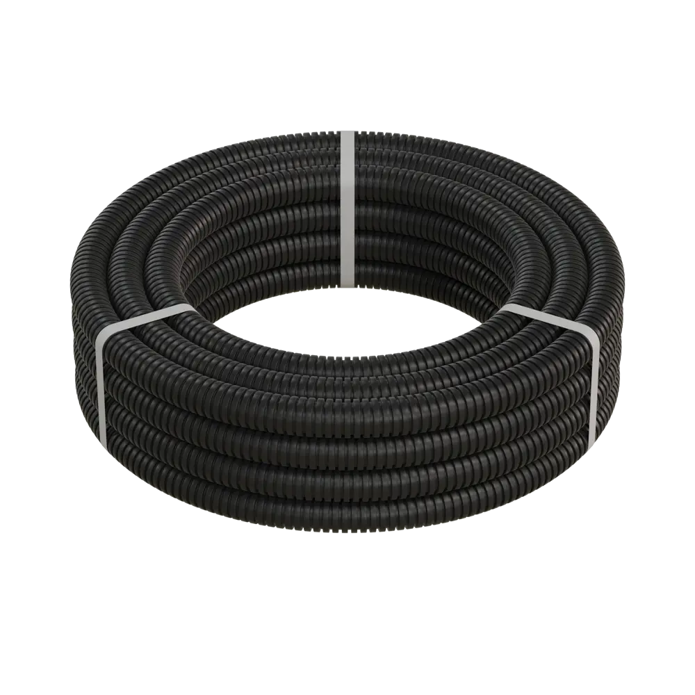 Гофрированная труба ЭКОПЛАСТ D25 мм с зондом для электропроводки 10056139 STLM-1105543 - Вид №1