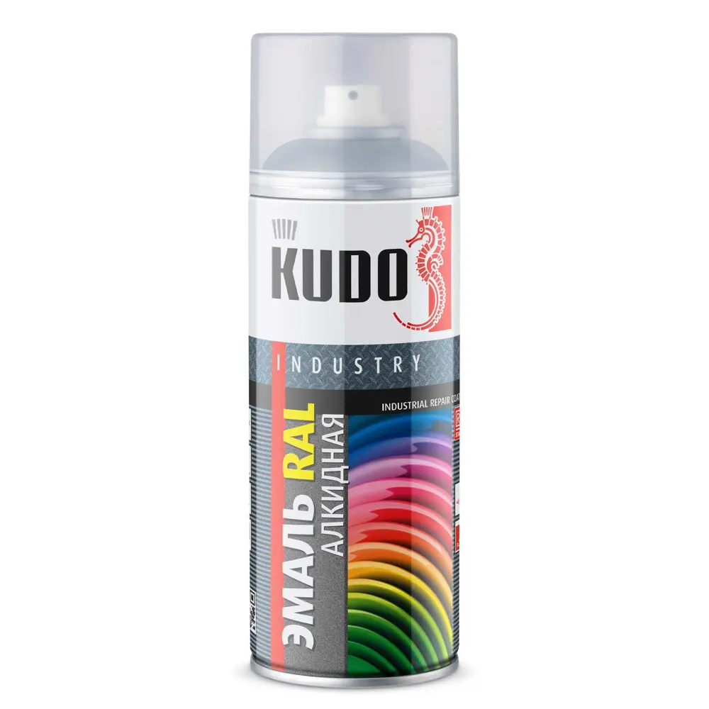 Эмаль аэрозольная универсальная KUDO акриловая глянцевая цвет ярко-белый 520 мл STLM-2029241