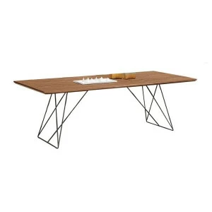 Обеденный стол прямоугольный темный орех 160 см Varna UNICO  249563 Орех;коричневый