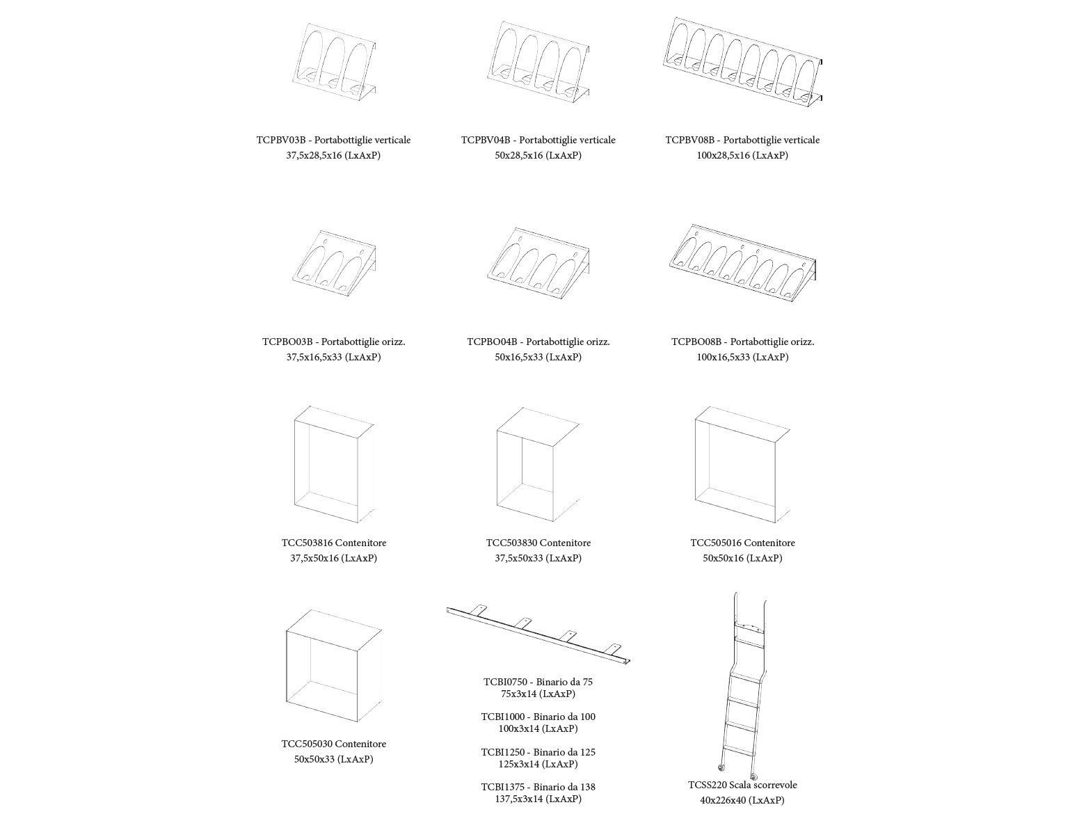 Металлическая настенная винная стойка Canel Fucina Design TECA ARCH-00023557 - Вид №10