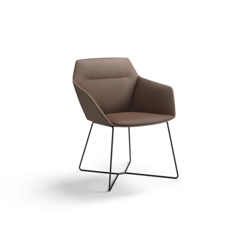 Мягкое кожаное кресло с подлокотниками Brunner ARCH-00046639 - Вид №3