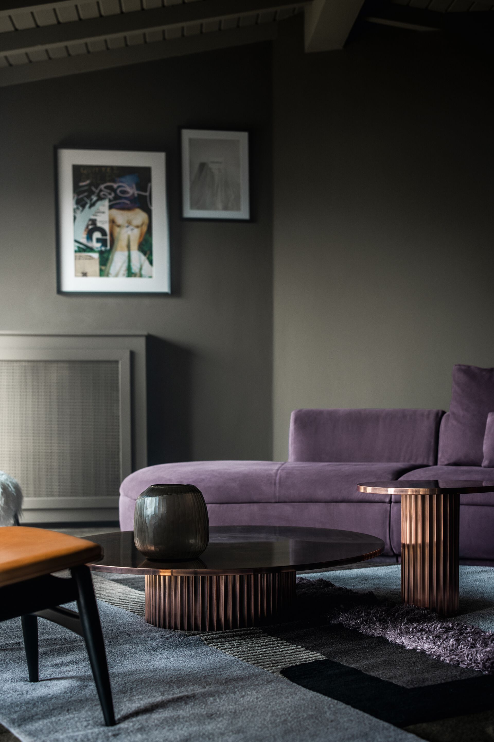 Кожаный модульный изогнутый диван Baxter Piaf ARCH-00022019 - Вид №1