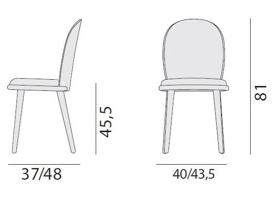 Стул из бука с мягким сиденьем Billiani Veretta ARCH-00044120 - Вид №2