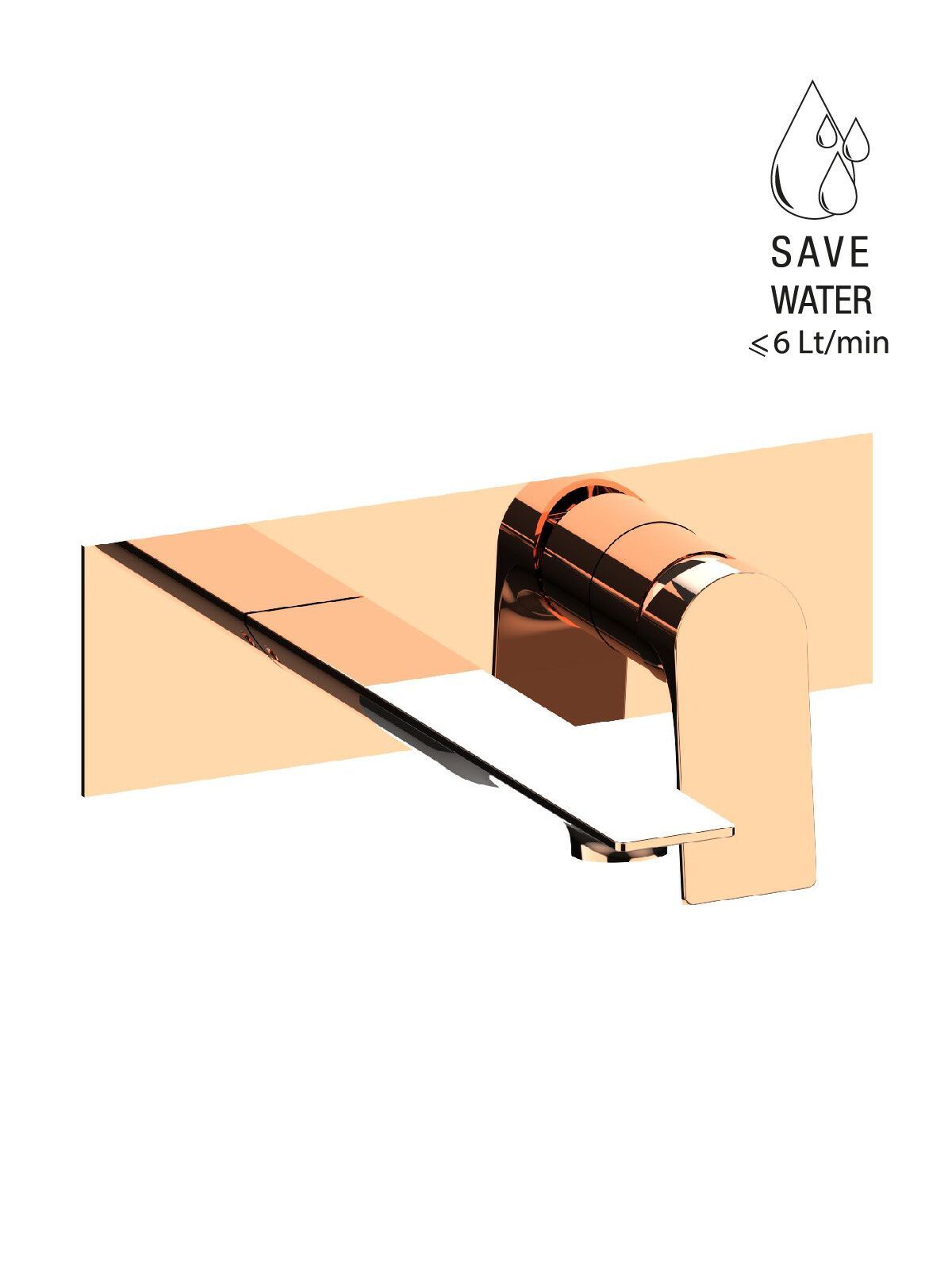 Настенный смеситель для раковины с пластиной Rubinetterie Frattini Нарцисс ARCH-00076852 - Вид №8