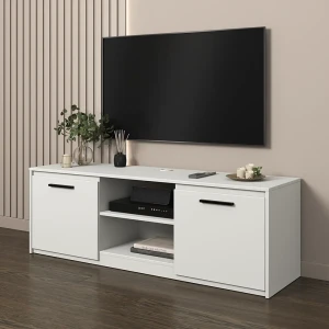 Тумба под телевизор Лион 150x50x41.6 см ЛДСП цвет белый