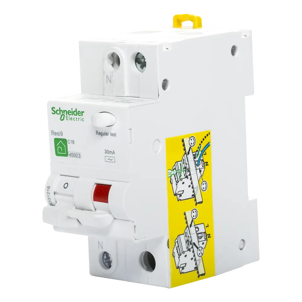 Автомат дифференциальный Resi9 2 полюса 16 А Schneider Electric STLM-2012284 - Вид №2