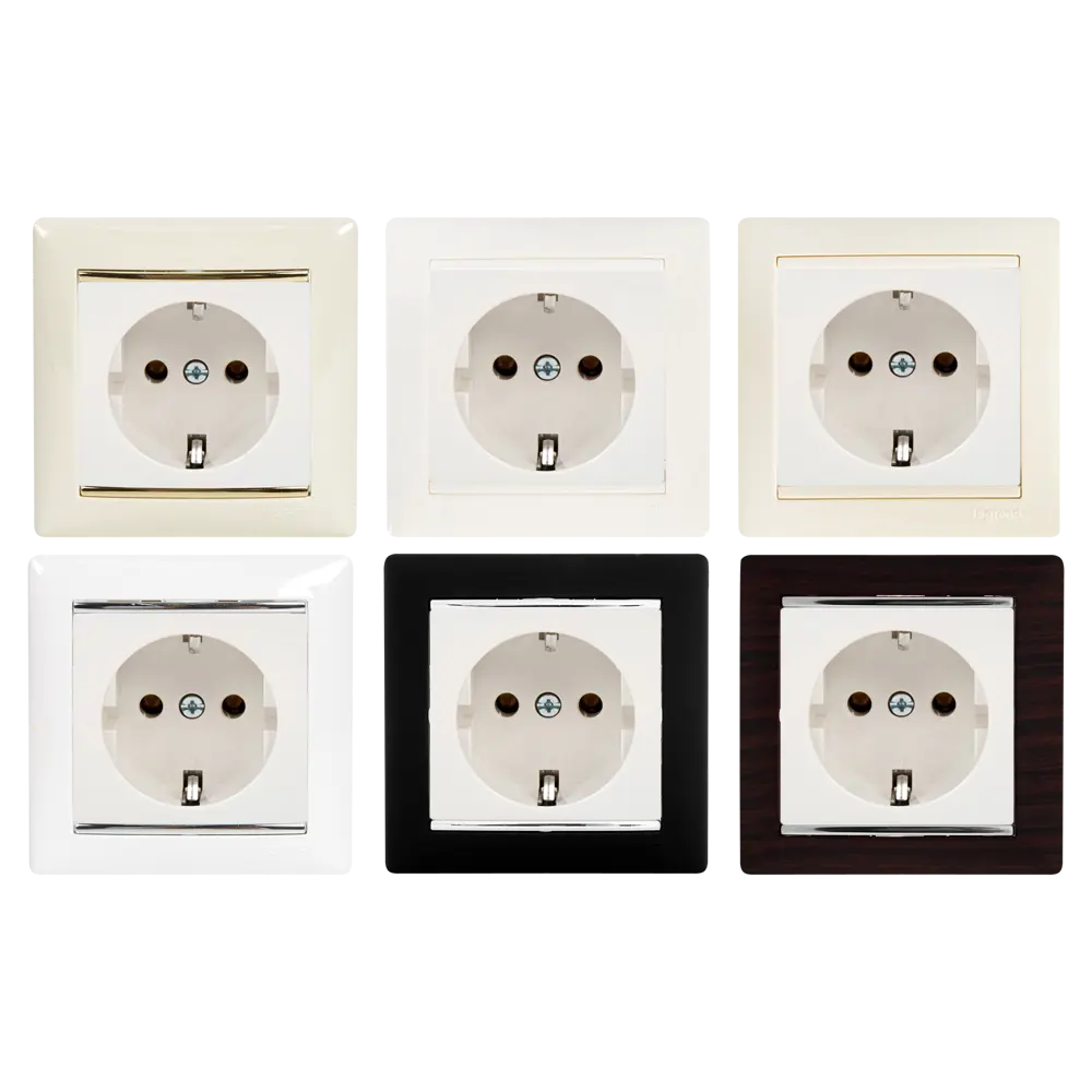 Legrand Valena Classic - розетка с заземлением и защитными шторками, слоновая кость 82127083 STLM-0019935 - Вид №1