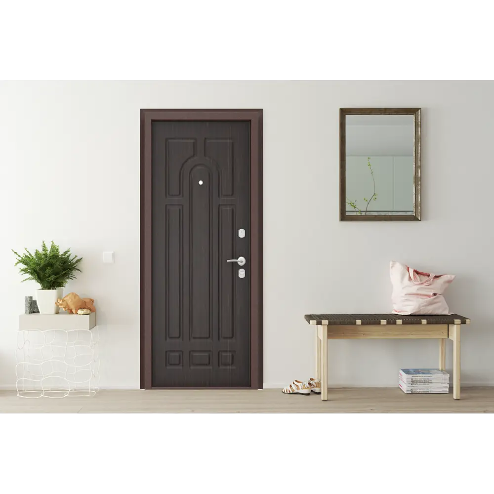 Дверь входная металлическая Оптим 98x205 см правая венге DOORHAN STLM-2135717 - Вид №4