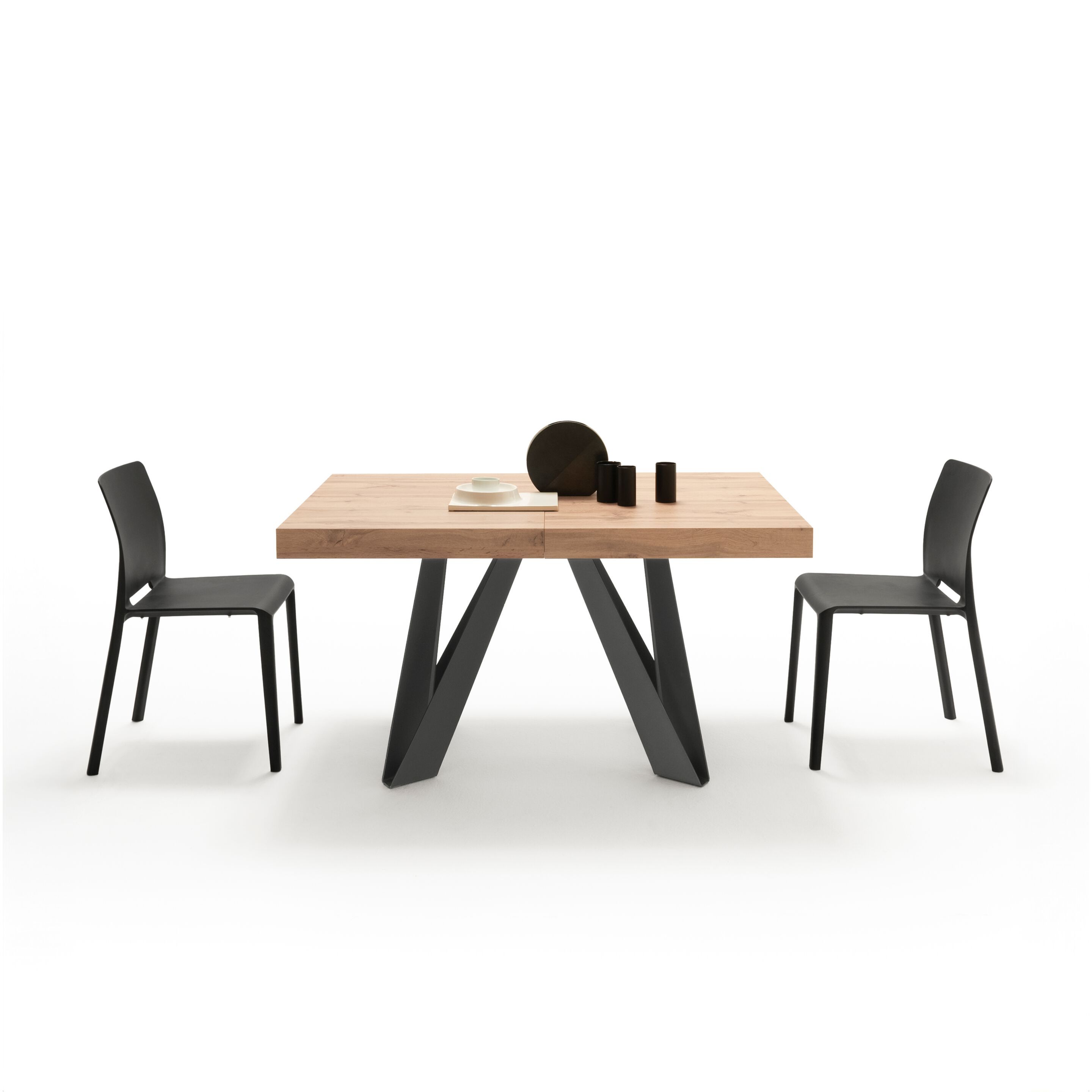 Выдвижной прямоугольный стол из железа с меламиновой столешницей Mobili Fiver ROMINA ARCH-00069646 - Вид №32