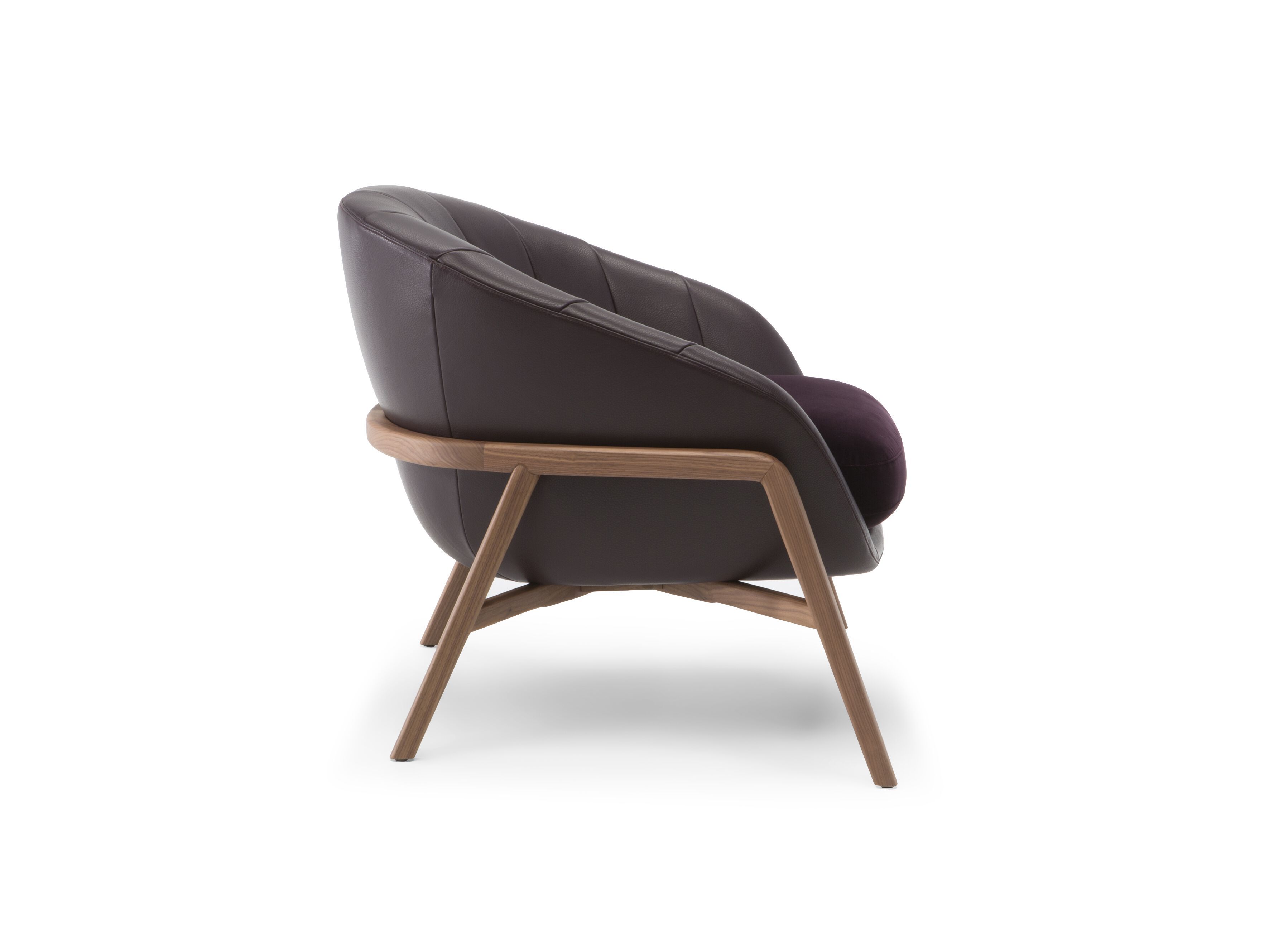 Кресло из ткани и кожи Natuzzi Italia CASSIA ARCH-00002600 - Вид №2