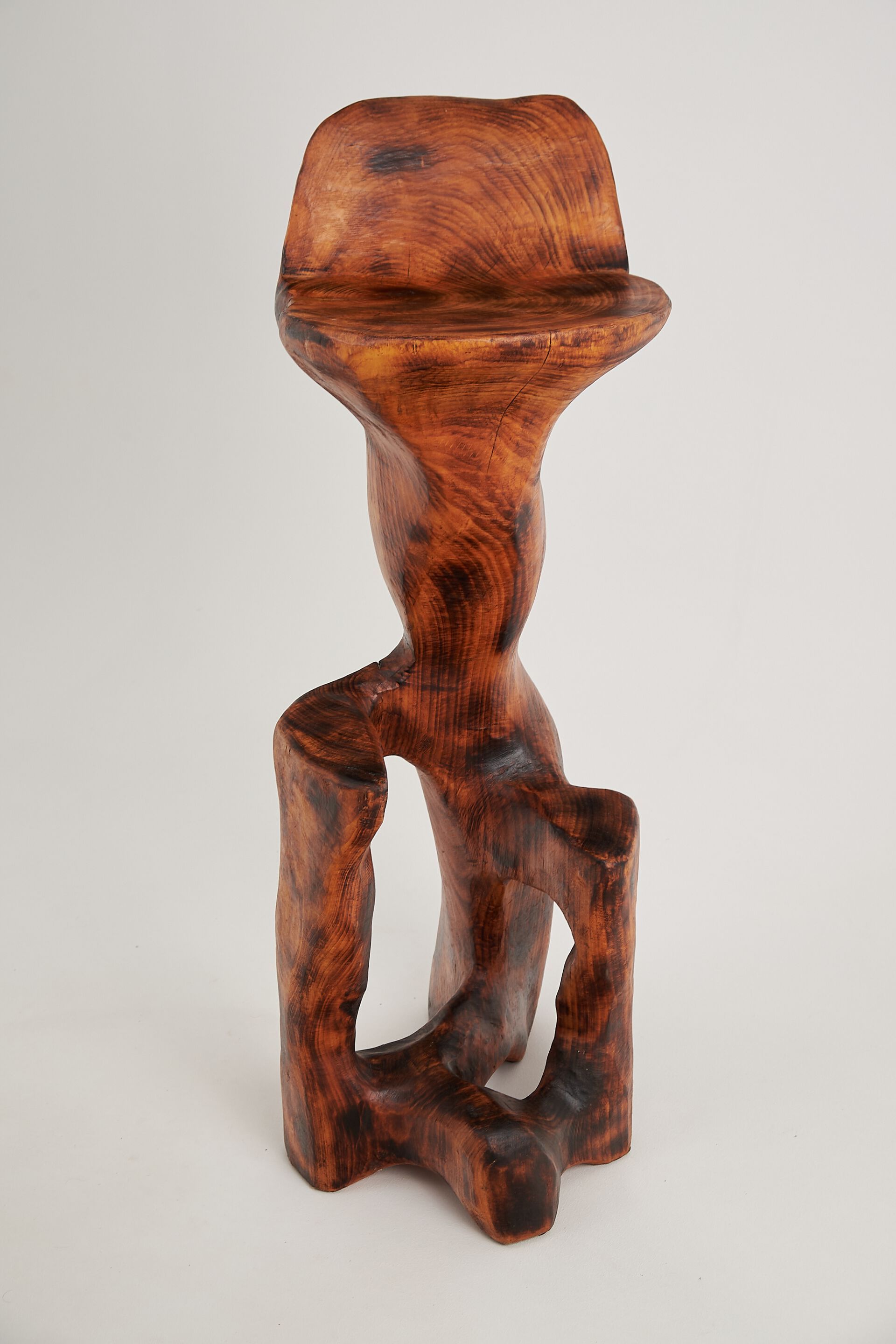 Высокий деревянный стул со спинкой Logniture Makha ARCH-00052429 - Вид №10