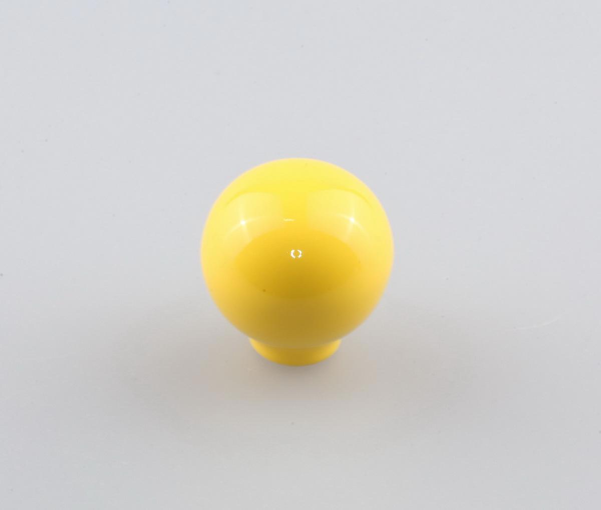 90365117 Ручка-кнопка RK.1694.32.YL керамика шар цвет жёлтый STLM-0201983 BRANTE