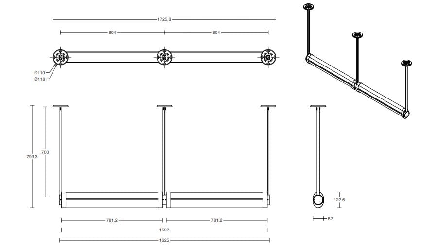 Регулируемый светодиодный подвесной светильник Articolo Studios Swivel ARCH-00027143 - Вид №7