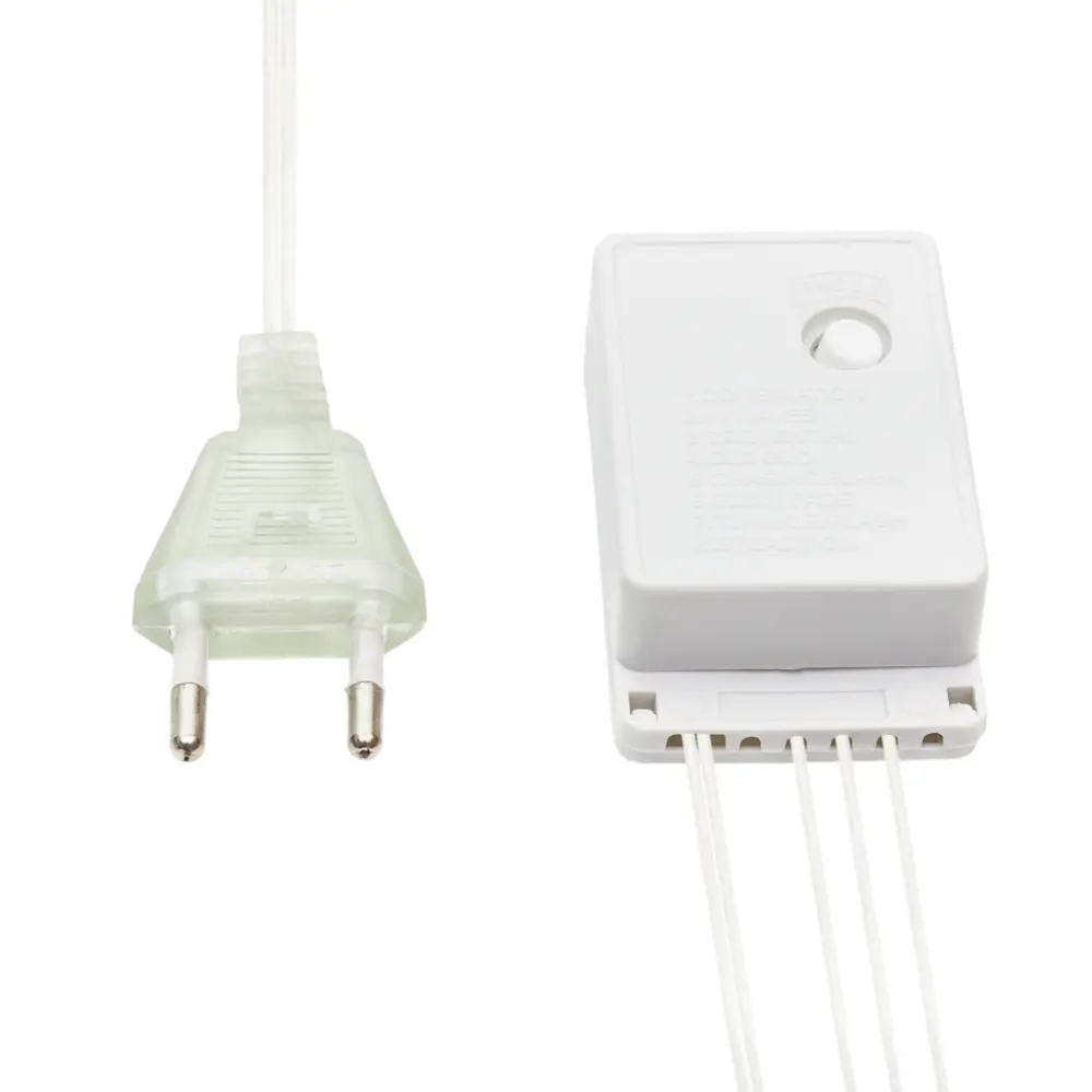 89380286 Гирлянда светодиодная занавес электрическая 1.5x1.5 м разноцветный свет 8 режимов 64 лампы цвет прозрачный STLM-1409610 Santreyd  - Вид №5