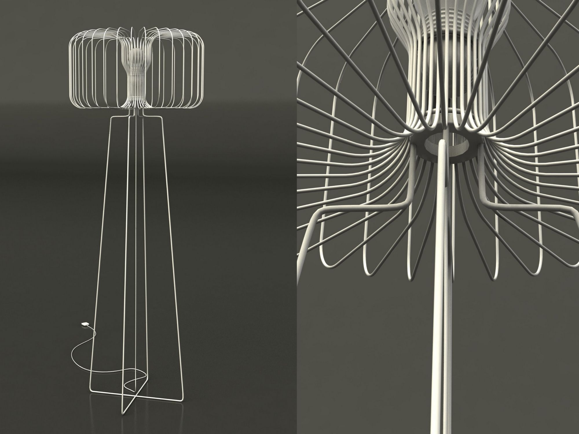 Люминесцентная напольная лампа Marzais Créations YU ARCH-00122519 - Вид №2