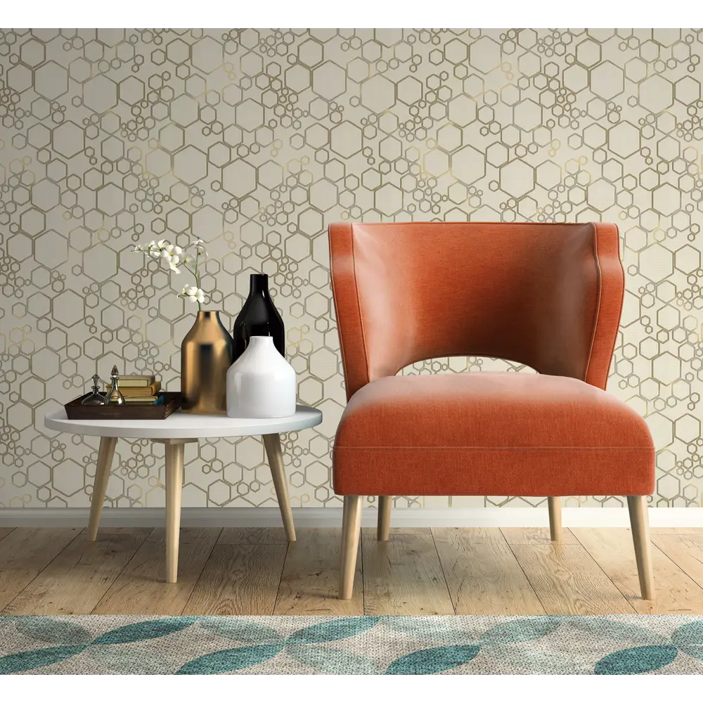 Обои флизелиновые Артекс Солярис бежевые 1.06 м 10074-01 STLM-2050002 - Вид №2