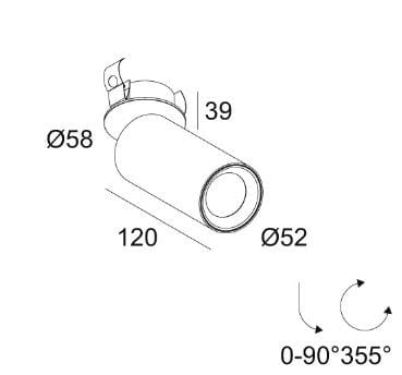 Регулируемый металлический светодиодный прожектор Deltalight Spy ARCH-00101578 - Вид №5