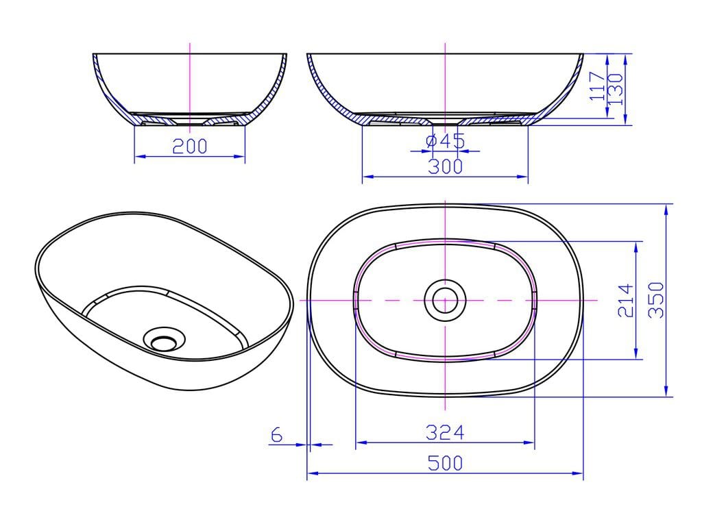 Овальная столешница из минерального камня® RILUXA Nantes ARCH-00015815 - Вид №4