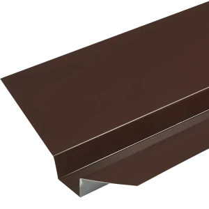 Ендова верхняя 130x50x130 мм 2 м RAL 8017 0.4 мм коричневый