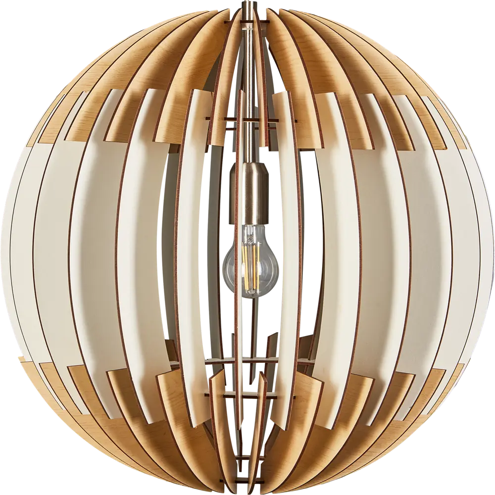 Светильник подвесной «Olmero 1» 1 лампа ø500 мм цвет бежевый Eglo STLM-2009564 - Вид №3