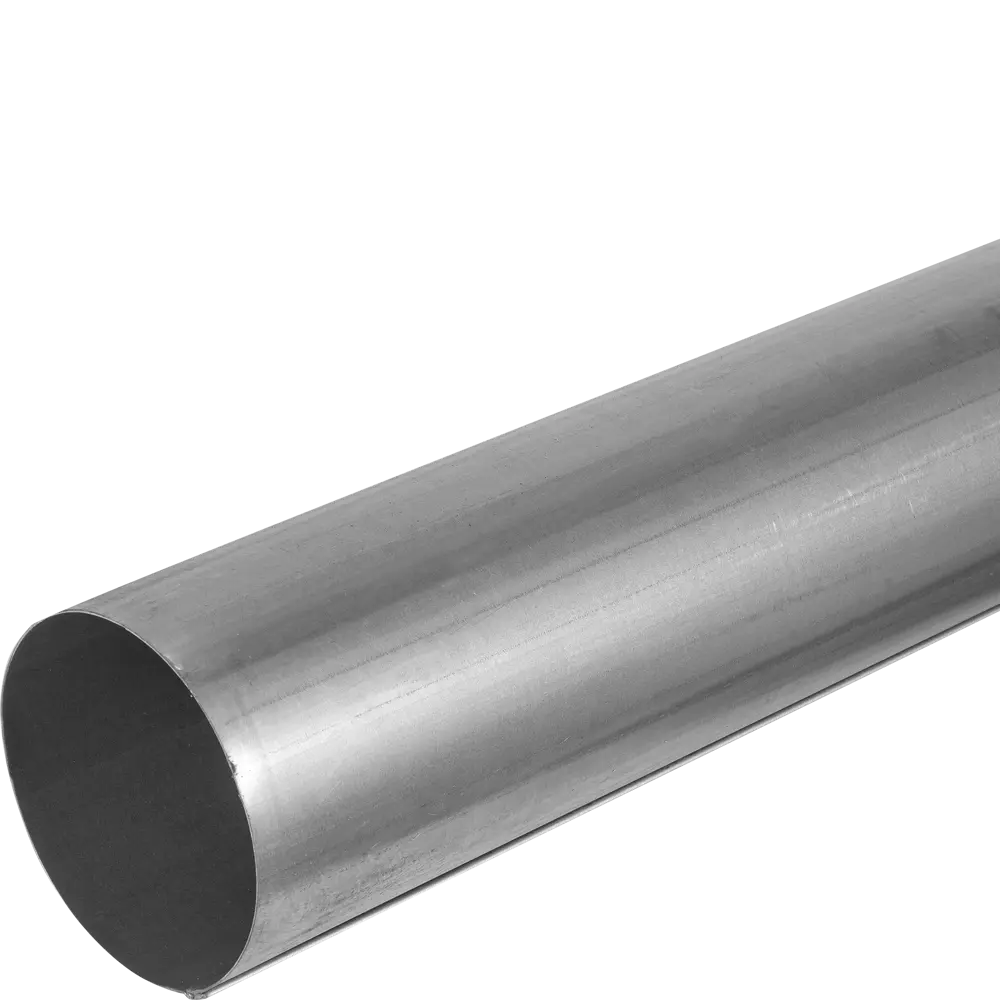 Труба водосточная 2000x90 мм цвет оцинковка ИНТЕРПРОФИЛЬ STLM-2078063