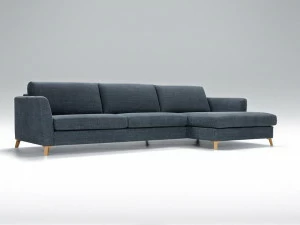 Sits Мягкий 4-х местный тканевый диван с шезлонгом Quattro