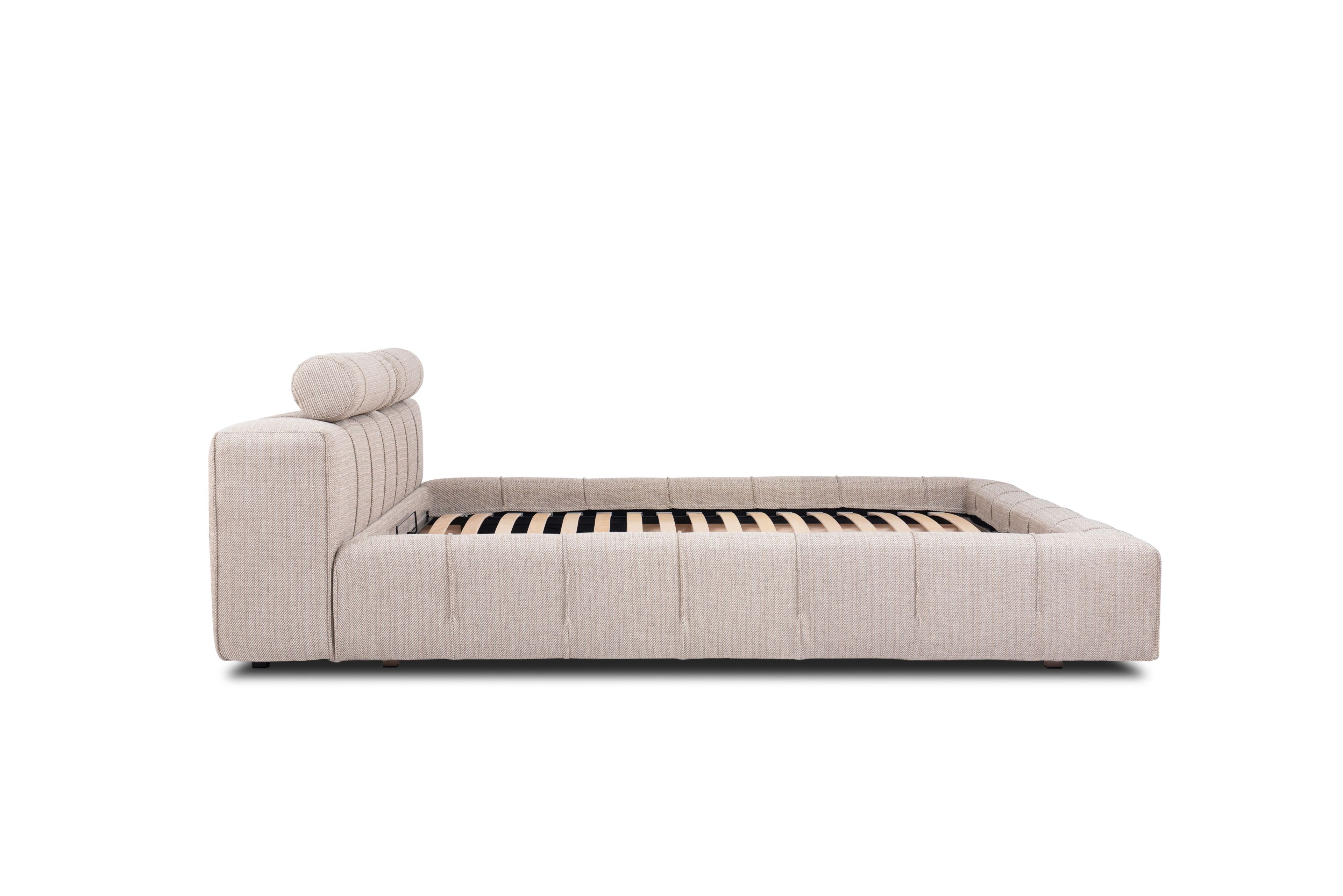 Двуспальная мягкая кровать из ткани Nobonobo Lanube ARCH-00126739 - Вид №2