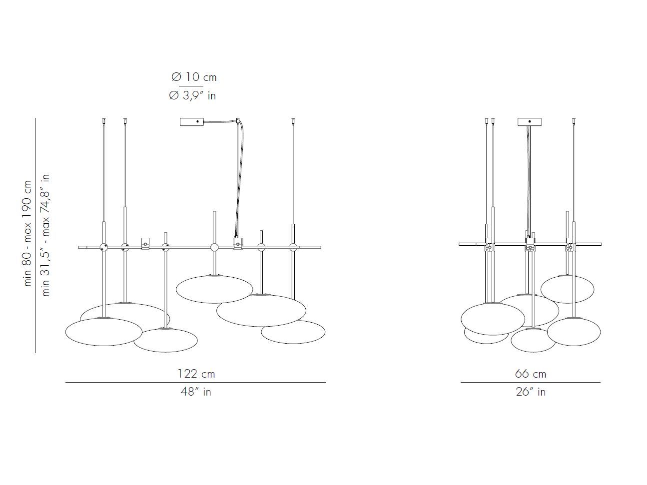 Люстра из стали и стекла Patrizia Volpato облака ARCH-00125922 - Вид №11