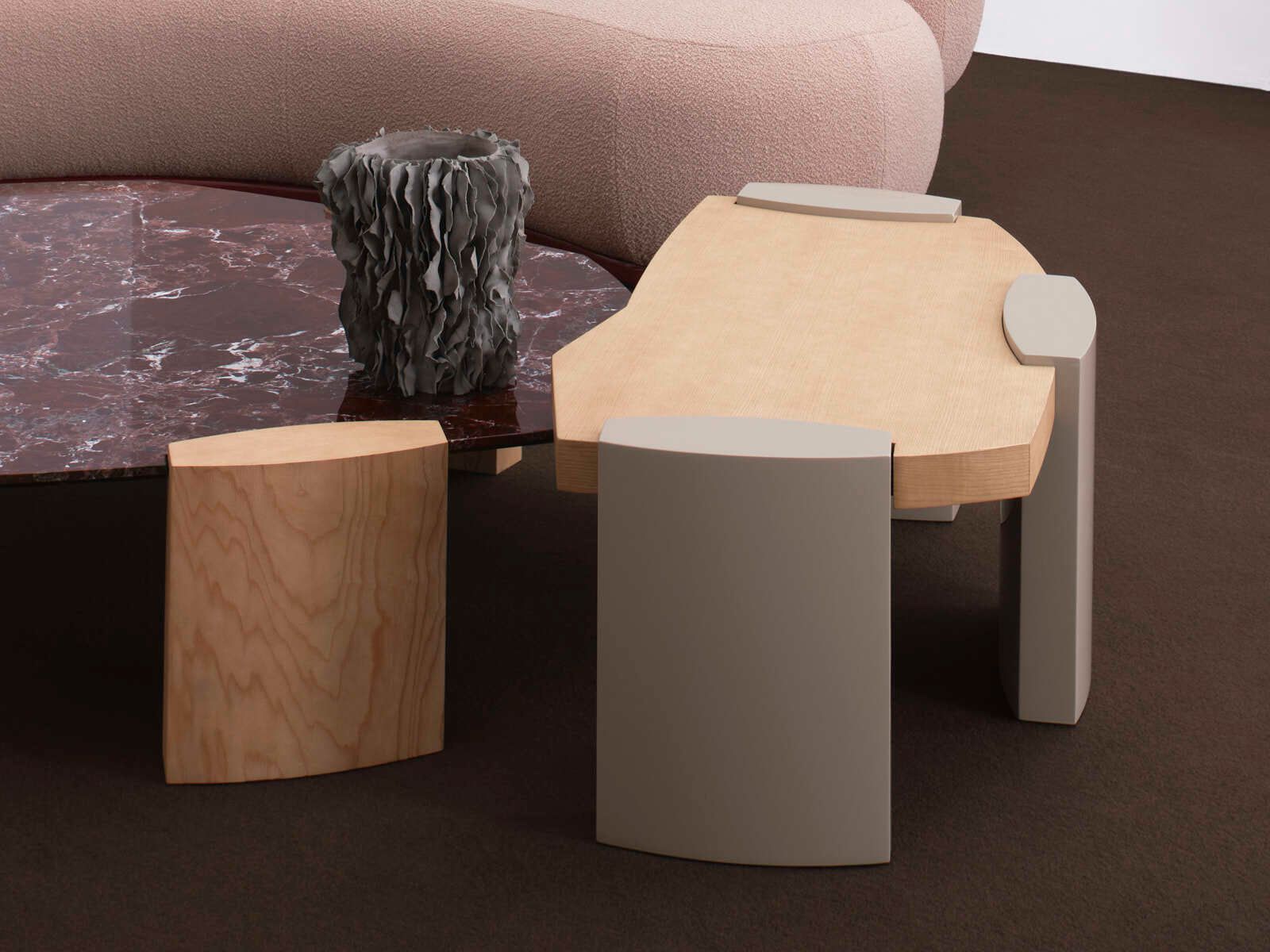 Низкий деревянный журнальный столик Secolo KORA ARCH-00141503 - Вид №4