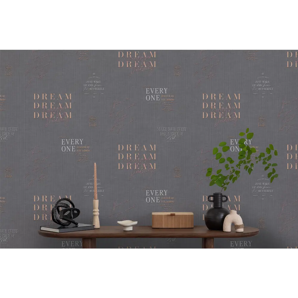 Обои флизелиновые Victoria Stenova Dream темно-серые 1.06 м VS585248 STLM-2061718 - Вид №3