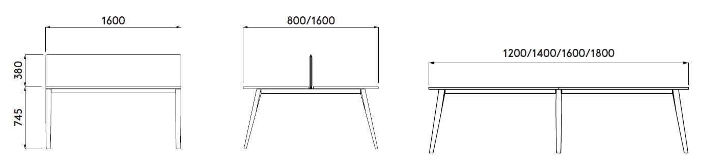Деревянный стол для совещаний с системой люверсов Cider Edition Академия ARCH-00078716 - Вид №3