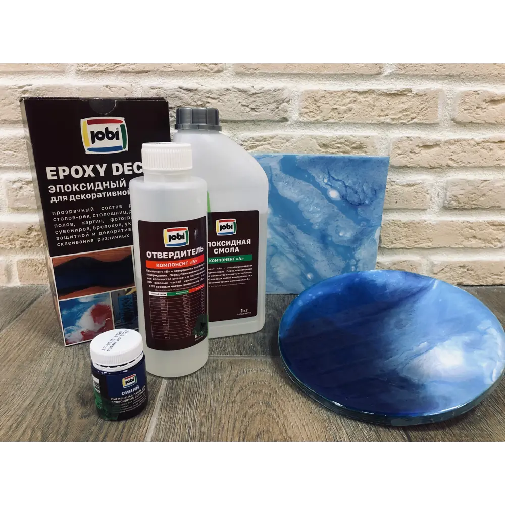 Состав эпоксидный Jobi для декоративной заливки 1.35 кг STLM-2043393 - Вид №6
