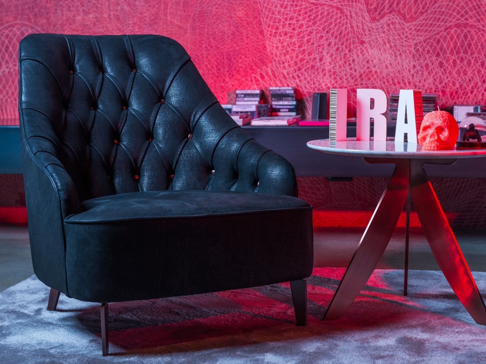 Кожаное кресло capitonné BertO EMILIA ARCH-00033246