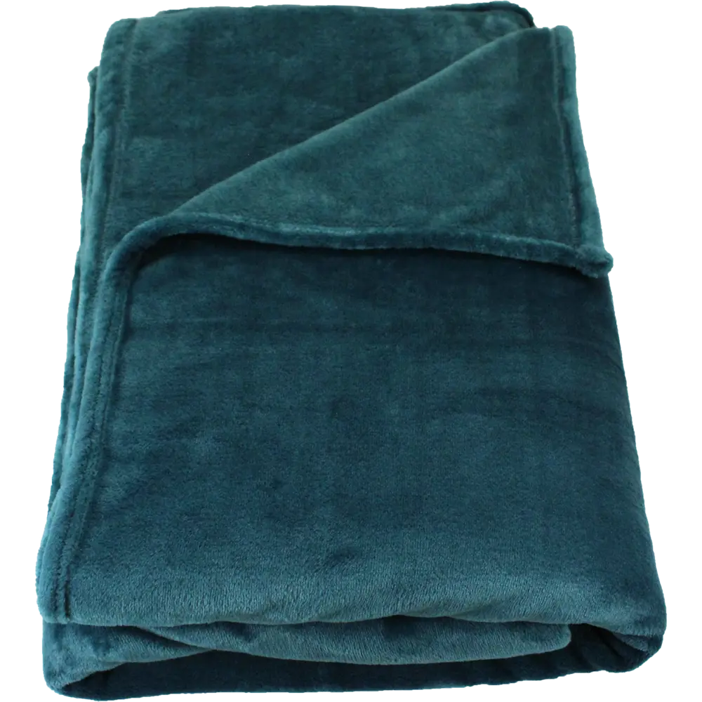 Плед Flamingo 200x220 см микрофибра цвет бирюзовый INSPIRE STLM-2087568 - Вид №2