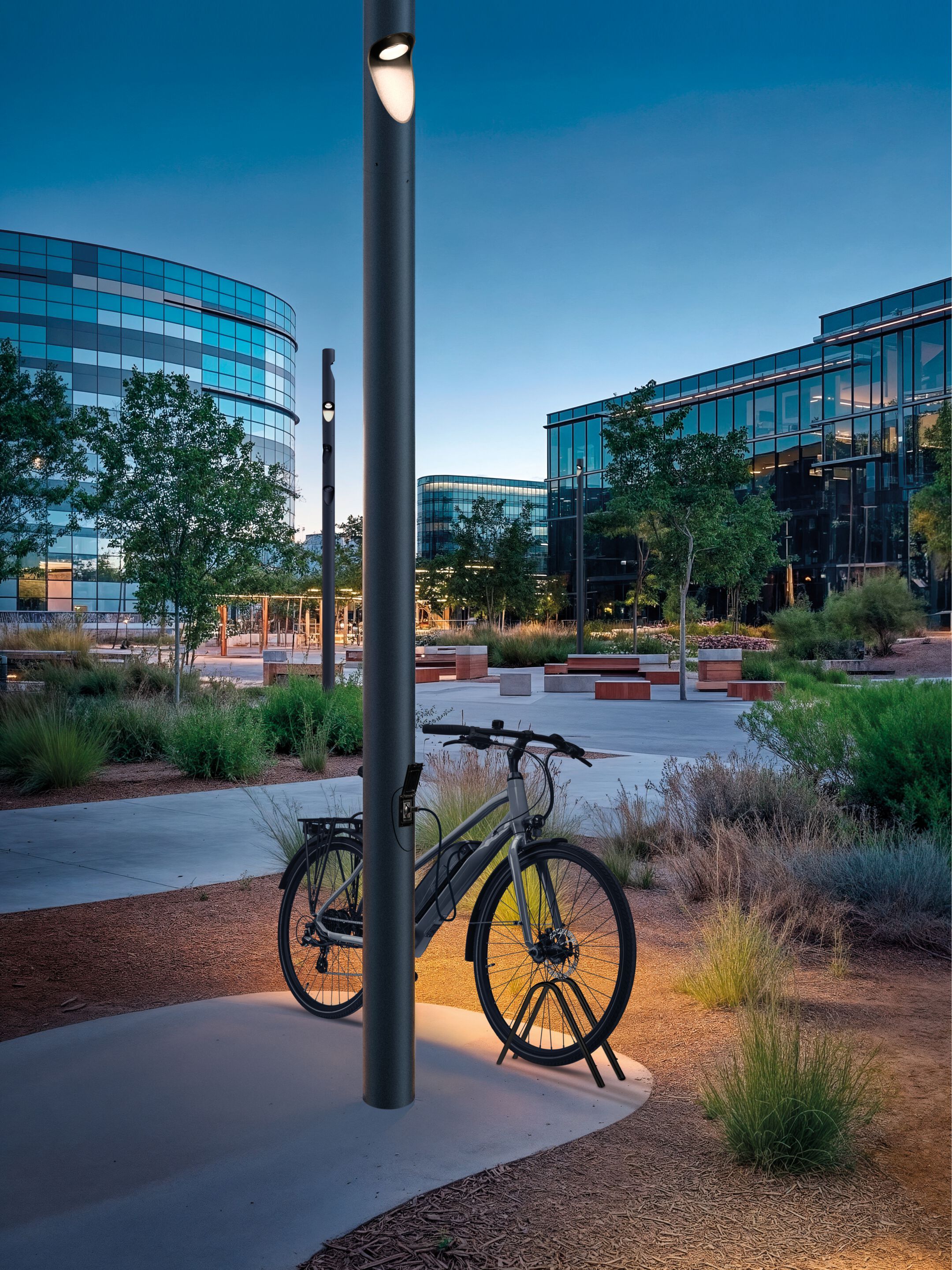 Алюминиевый светодиодный уличный фонарь для сада SIMES Shift Pro ARCH-00029631 - Вид №1