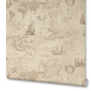 Обои флизелиновые Палитра Voyage бежевые 1.06 м 7206-28